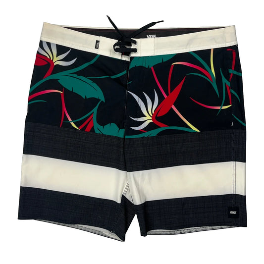 Vans Floral Sport Shorts - 34W 10L Black Polyester