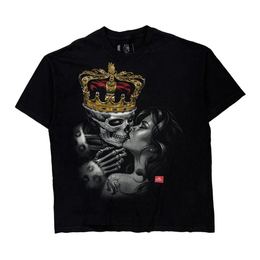 Ogabel Graphic T-Shirt - 2XL Black Cotton