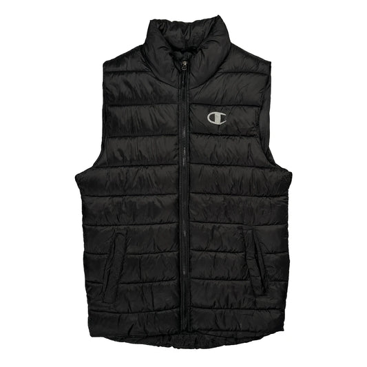 Vintage Champion Vest - Small Black Polyester