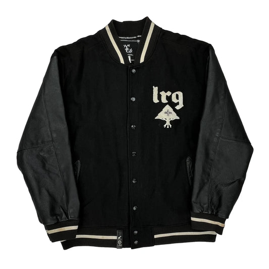 Lifted Research Group Lrg Varsity Jacket - XL Black Wool Blend