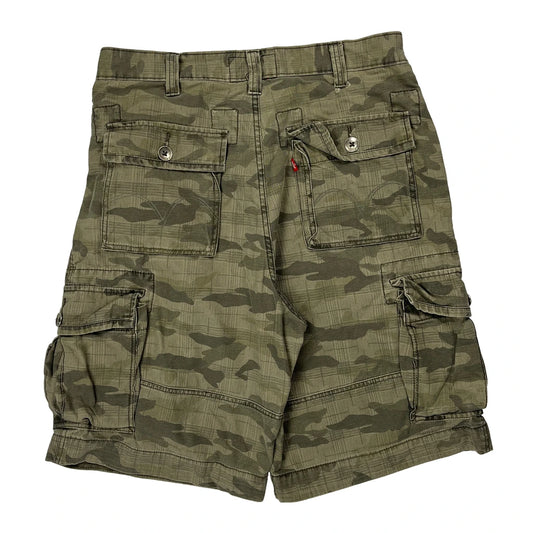 Levis Camo Squad Cargo Shorts - 32W 10L Green Cotton