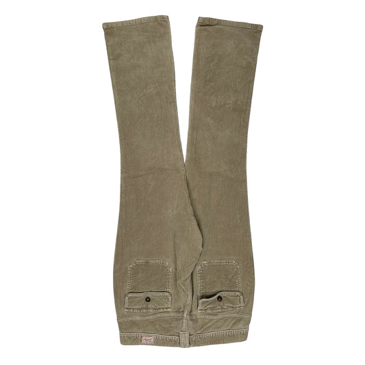Levis Cord Trousers - 30″ Waist Khaki Cotton