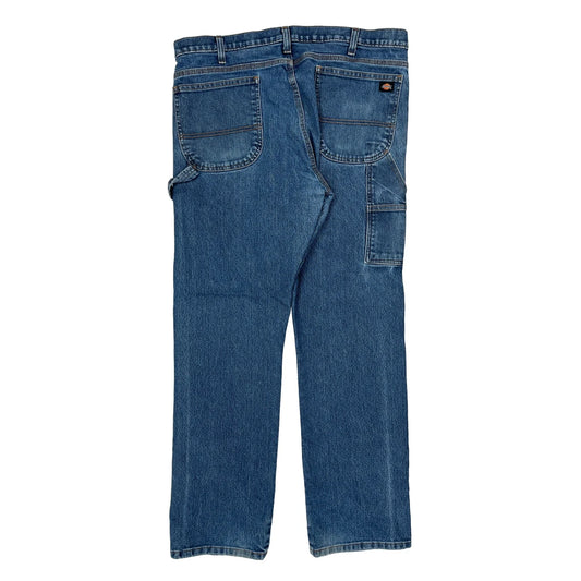 Dickies Carpenter Jeans - 36W 31L Blue Cotton Blend