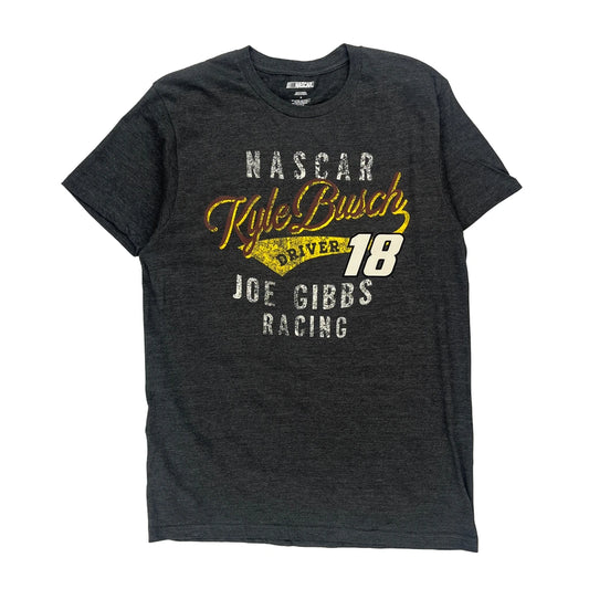 Joe Gibbs Racing Nascar Nascar T-Shirt - Medium Grey Cotton Blend