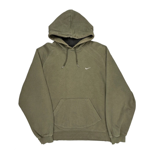 Nike Hoodie - Large Khaki Cotton