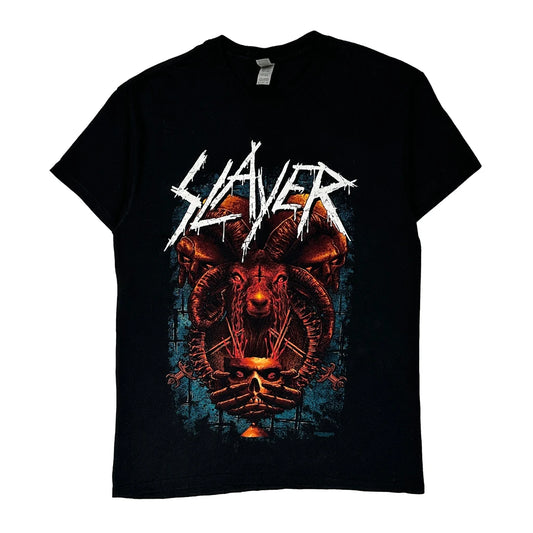 Slayer Gildan Graphic T-Shirt - Medium Black Cotton