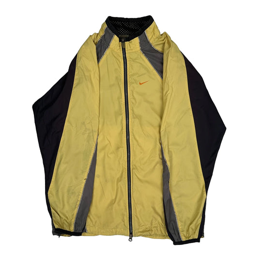 Nike Windbreaker - Large Black Polyester
