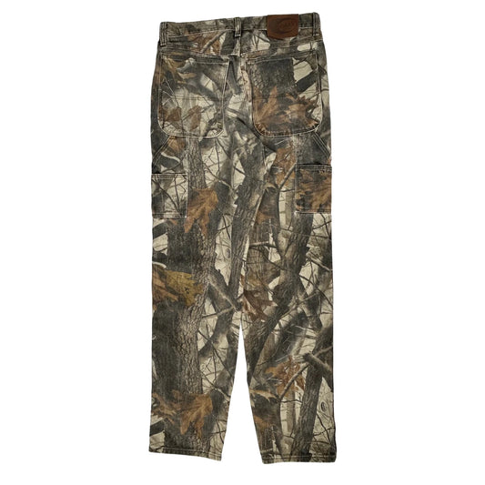 Wrangler Camo Cargo Trousers - 30W 34L Camo Cotton
