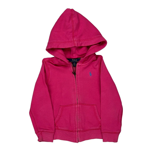 Age 4 Polo By Ralph Lauren Hoodie - Small Pink Cotton