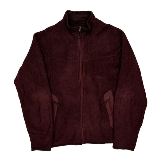 Arc''Teryx Fleece Jacket - XL Burgundy Polyester