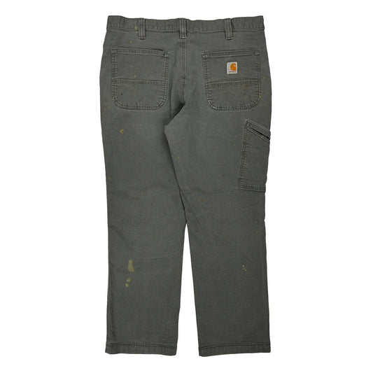 Carhartt Trousers - 34W 29L Grey Cotton Blend