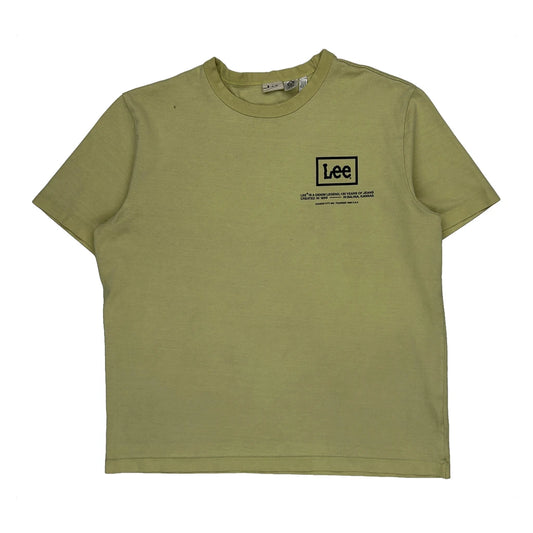 Lee T-Shirt - Small Yellow Cotton