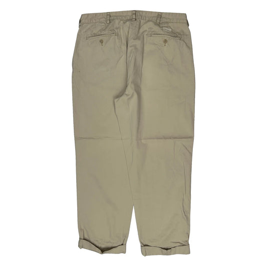 Polo By Ralph Lauren Pleated Loose Fit Chinos - 36W 30L Beige Cotton
