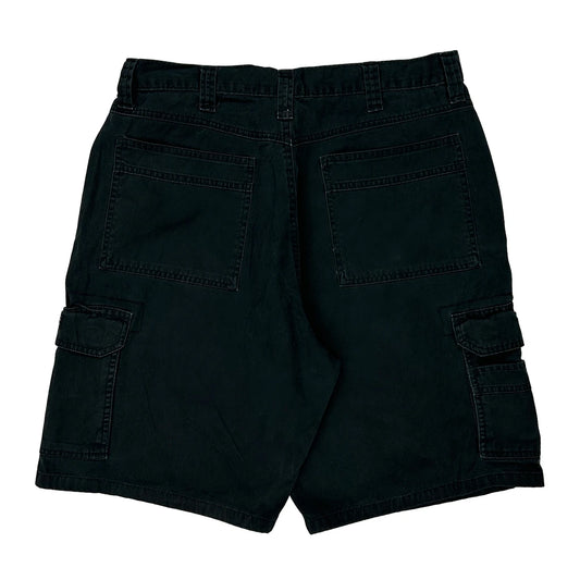Wrangler Cargo Shorts - 32W 10L Black Cotton