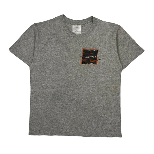 Age 10-12 Nike Graphic T-Shirt - Medium Grey Cotton