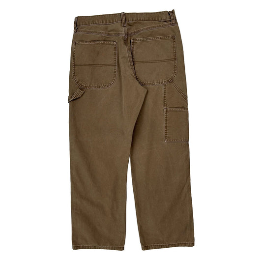 Unbranded Carpenter Trousers - 31W 29L Brown Cotton