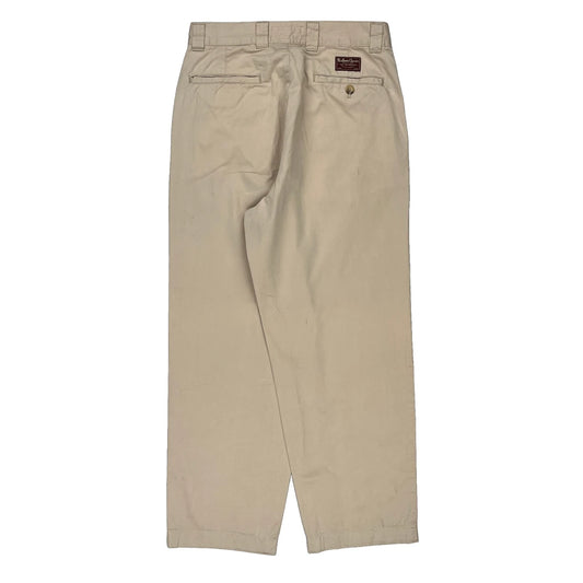 Marlboro Classics Chinos - 30W 28L Beige Cotton