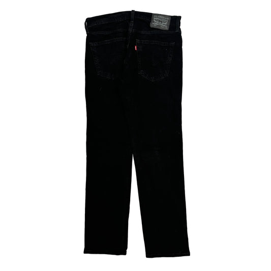 Levis Jeans - 33W 30L Black Cotton