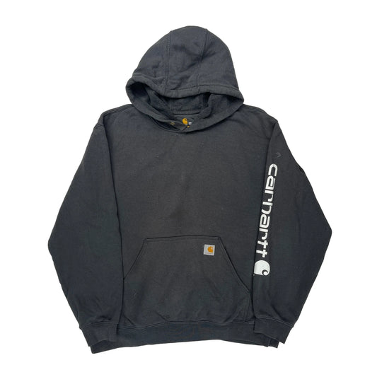 Carhartt Spellout Hoodie - 2XL Black Cotton