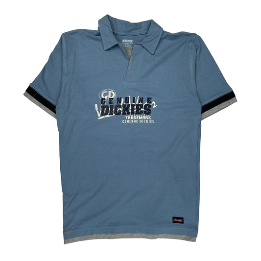 Vintage Age 13 Dickies Polo Shirt - XL Blue Cotton