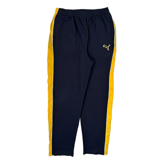None Puma Track Pants - Large Navy Polyester