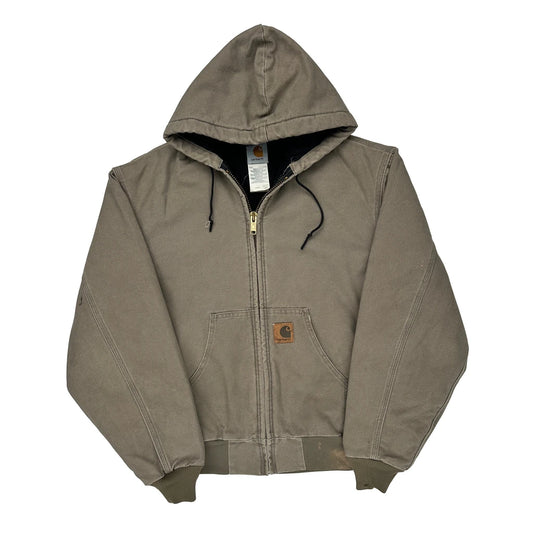 J68 Des Carhartt Jacket - Large Gray Cotton