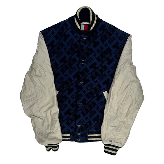 Tommy Hilfiger Varsity Jacket - Medium Blue Leather