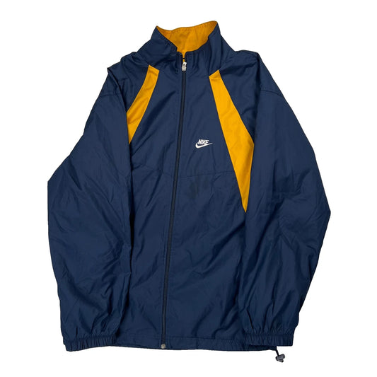 Nike Windbreaker - Large Navy Polyester