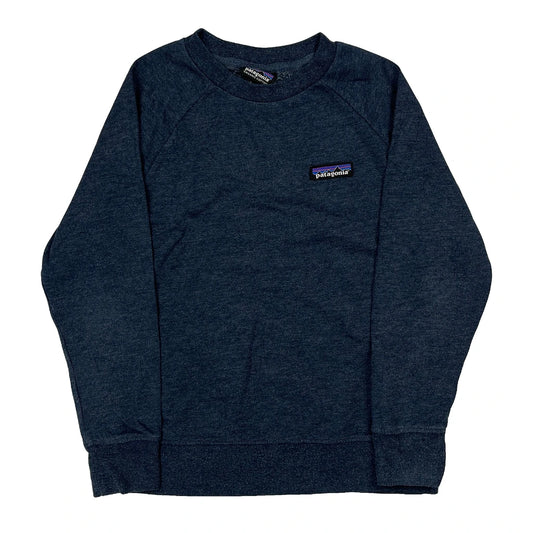 Kids Patagonia Sweatshirt - Small Blue Cotton