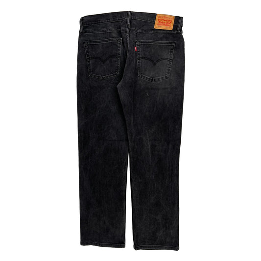 Levis 514 Jeans - 36W 32L Black Cotton