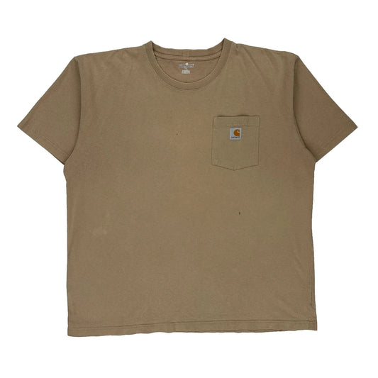 Carhartt T-Shirt - XL Brown Cotton