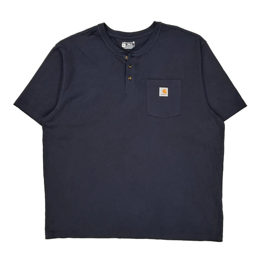 Carhartt T-Shirt - 2XL Navy Cotton