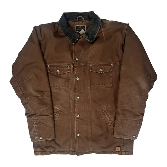 Workwear Northeast Traders Jacket - Large Brown Cotton
