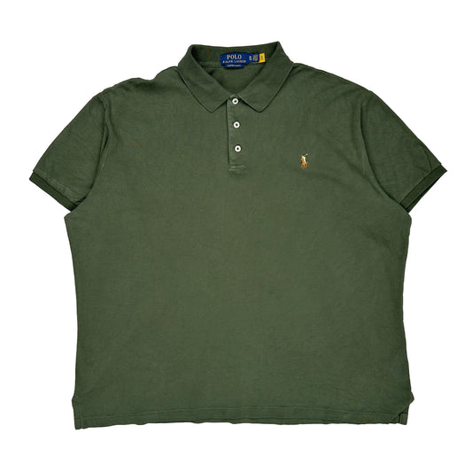 Polo By Ralph Lauren Slim Fit Polo Shirt - XL Green Cotton