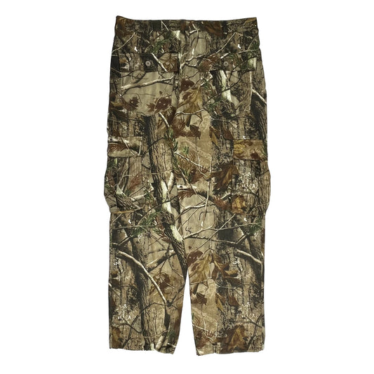 Realtree Camo Cargo Trousers - 36W 32L Camo Cotton Blend