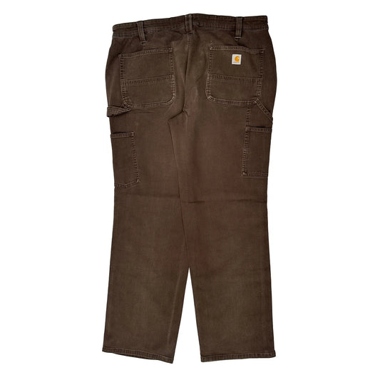 Carhartt Carpenter Trousers - 36W 30L Brown Cotton