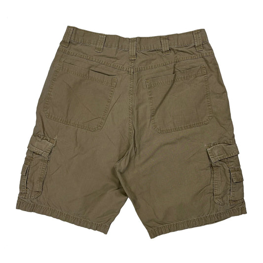 Wrangler Cargo Shorts - 31W 9L Khaki Cotton