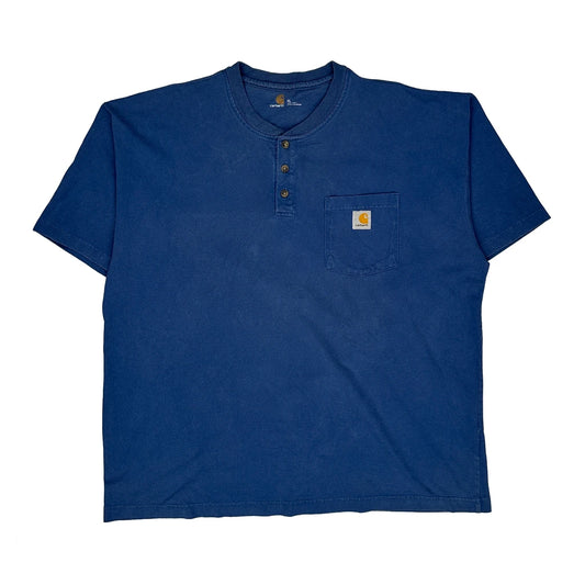 Carhartt T-Shirt - XL Blue Cotton