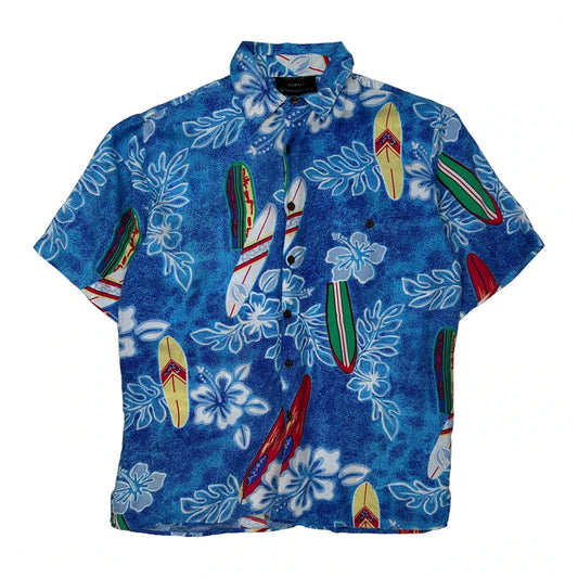 Silk Traders Floral Hawaiian Shirt - Small Multicoloured Silk