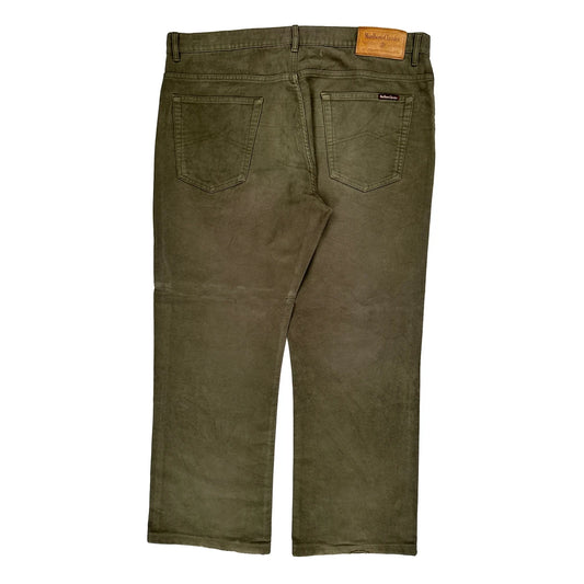 Marlboro Classics Trousers - 39W 34L Green Cotton