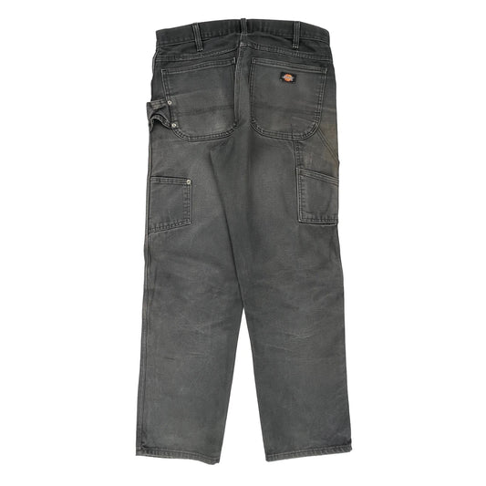 Dickies Carpenter Trousers - 34W 30L Grey Cotton