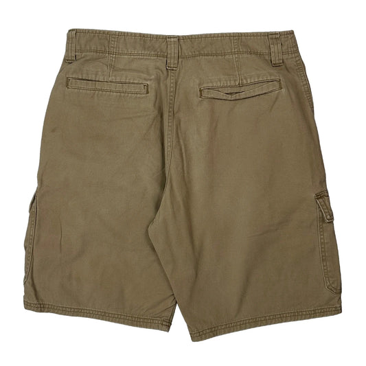 Wrangler Cargo Shorts - 32W 9L Beige Cotton