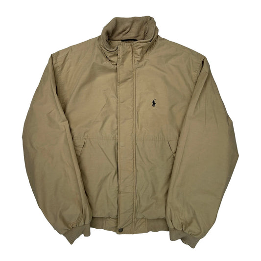 Polo By Ralph Lauren Harrington Jacket - Large Beige Cotton