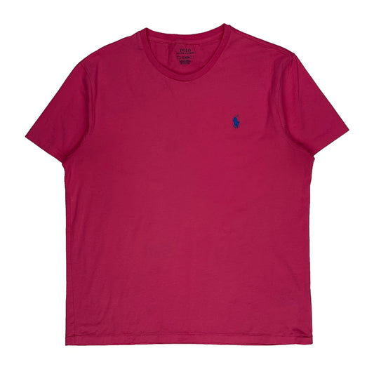 Vintage Polo By Ralph Lauren T-Shirt - Large Pink Cotton