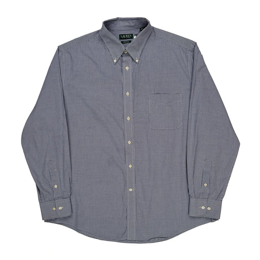 Vintage Ralph Lauren Checked Shirt - XL Blue Cotton