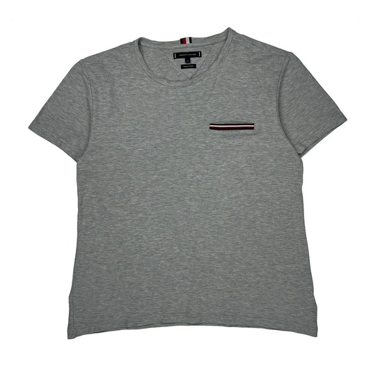 Tommy Hilfiger T-Shirt - XL Grey Cotton