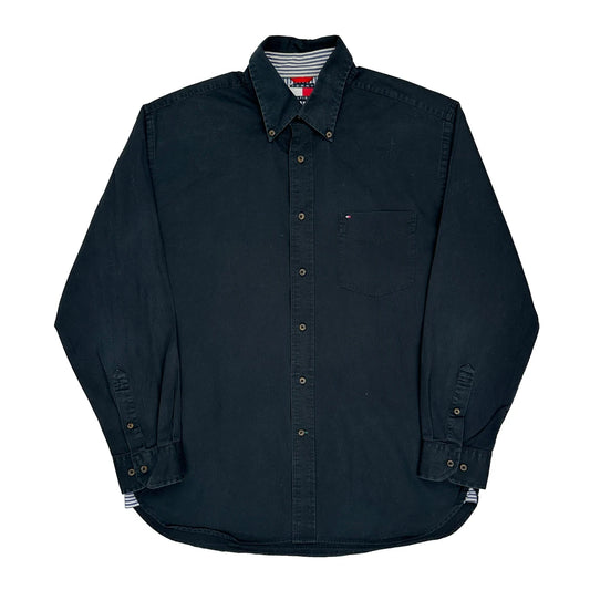Tommy Hilfiger Shirt - Large Black Cotton