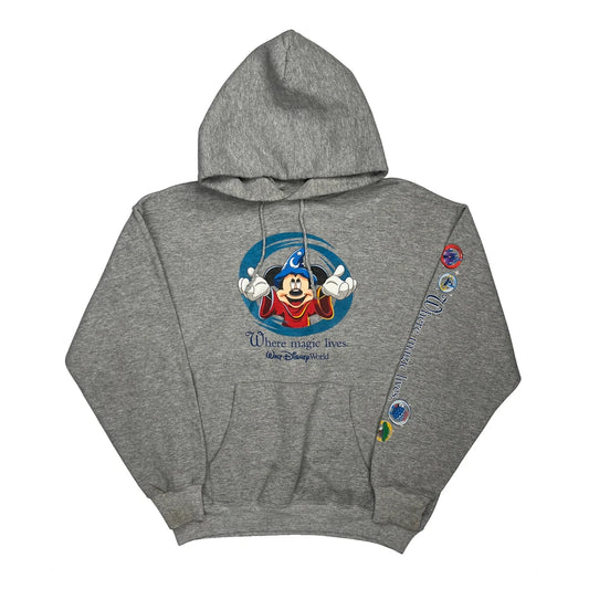 Mickey Mouse Disney Graphic Hoodie - Medium Grey Cotton