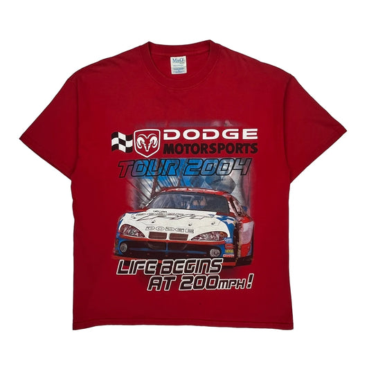 Dodge Motorsports Nascar T-Shirt - XL Red Cotton