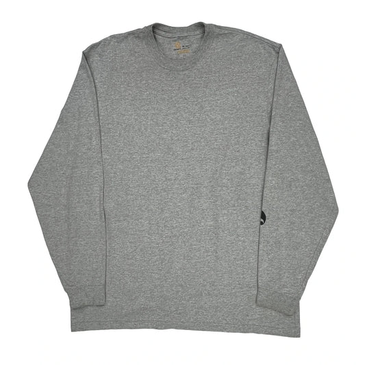 Carhartt Long Sleeve T-Shirt - XL Gray Cotton